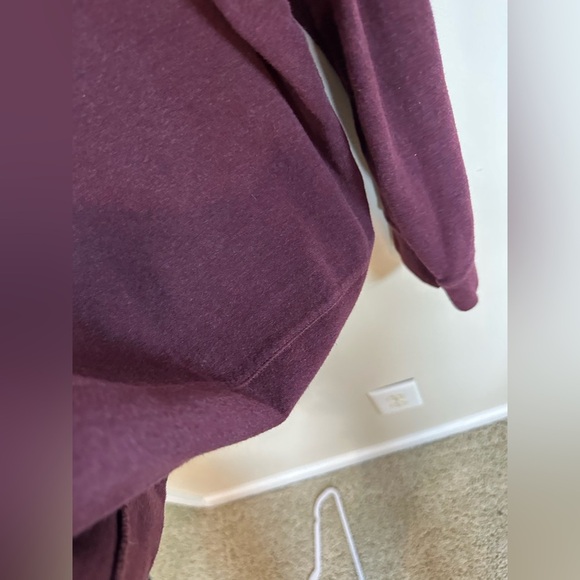 Men’s Medium Polo Ralph Lauren Quarter zip pullover Maroon gray - Picture 4 of 6